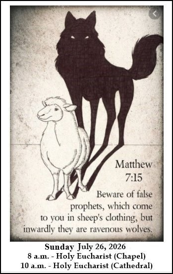  Beware of false prophets 